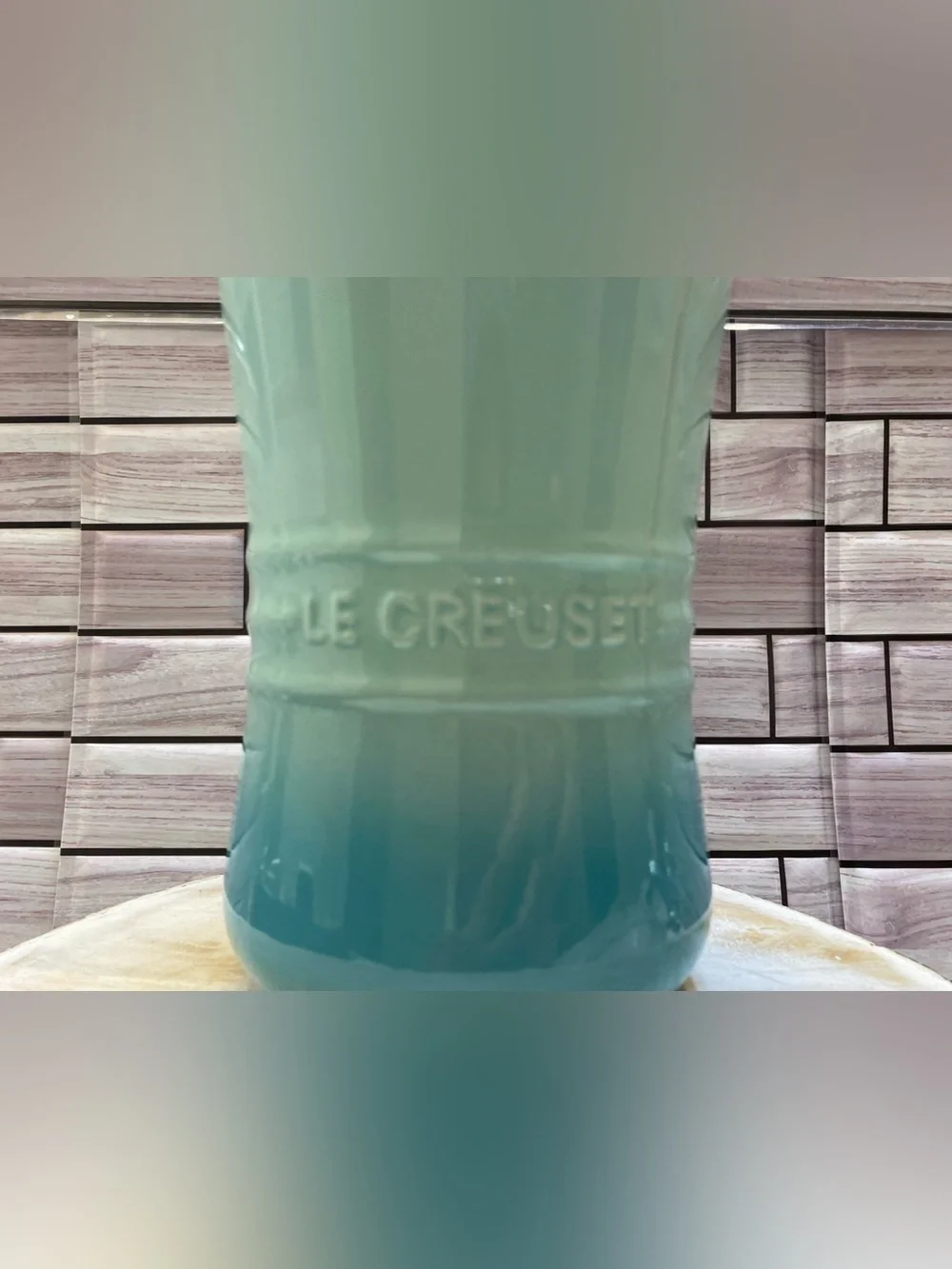 Le Creuset ❤️Stoneware 1.1L Utensil  Crock Cool Mint  NWT